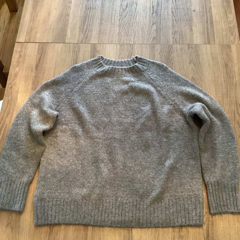 Old Navy Classic Rib Crew Neck Thigh Knit Brown Marled Men's Sweater Size M NWT